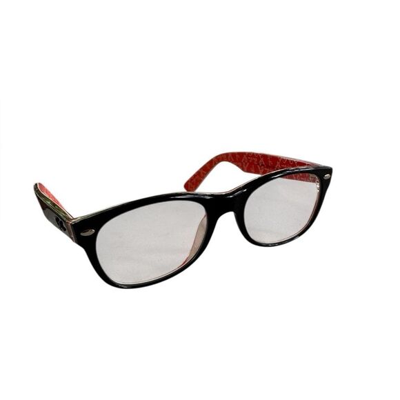 Ray-Ban Eyeglasses Frames RB5184 2479 Black Orange Round Full Rim with case - Picture 10 of 10